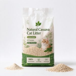 100% Natural Cassava Cat Litter Unscented Bulk Wholesale